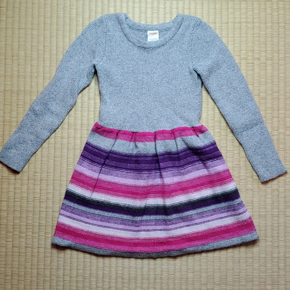 Gymboree Ribbed Sweater-Knit Winter Striped Dress